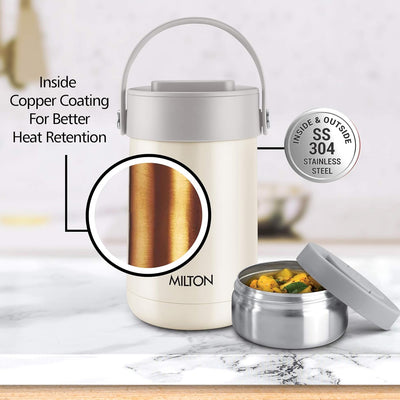 Glamour Thermosteel Stainless Steel Tiffin Box (Milton)