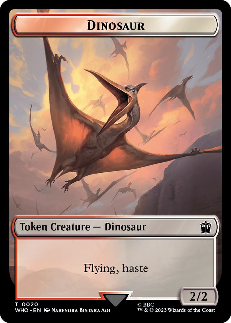 Alien Token (02) // Dinosaur Token (20) [Universes Beyond: Doctor Who: Tokens] [Non-Foil]