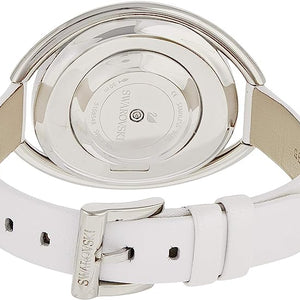 Swarovski Crystalline Oval Silver Dial Women 37mm