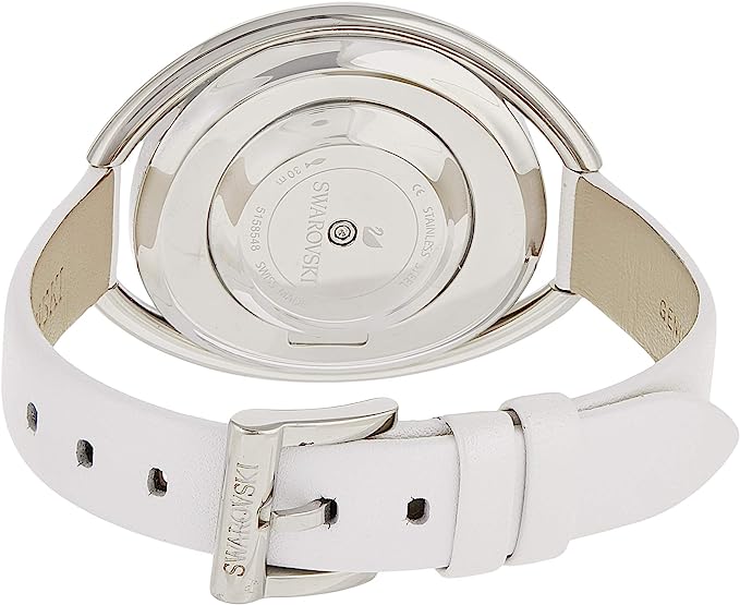 Swarovski Crystalline Oval Silver Dial Women 37mm