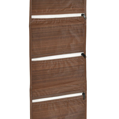 Kuber Industries Wooden Design 3 Pockets Wall Hanging Storage Organizer, Magazine/Letter Holder, Stationary Organizer (Brown)-HS43KUBMART25734,HS43KUBMART025734