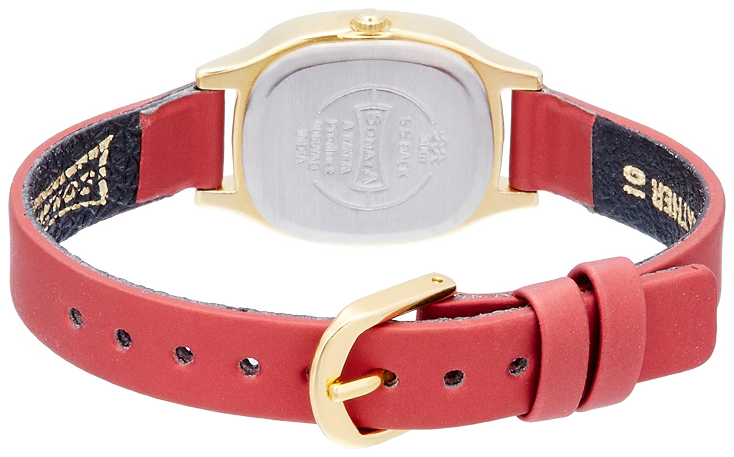 Superfibre Red Dial & Red Leather Strap