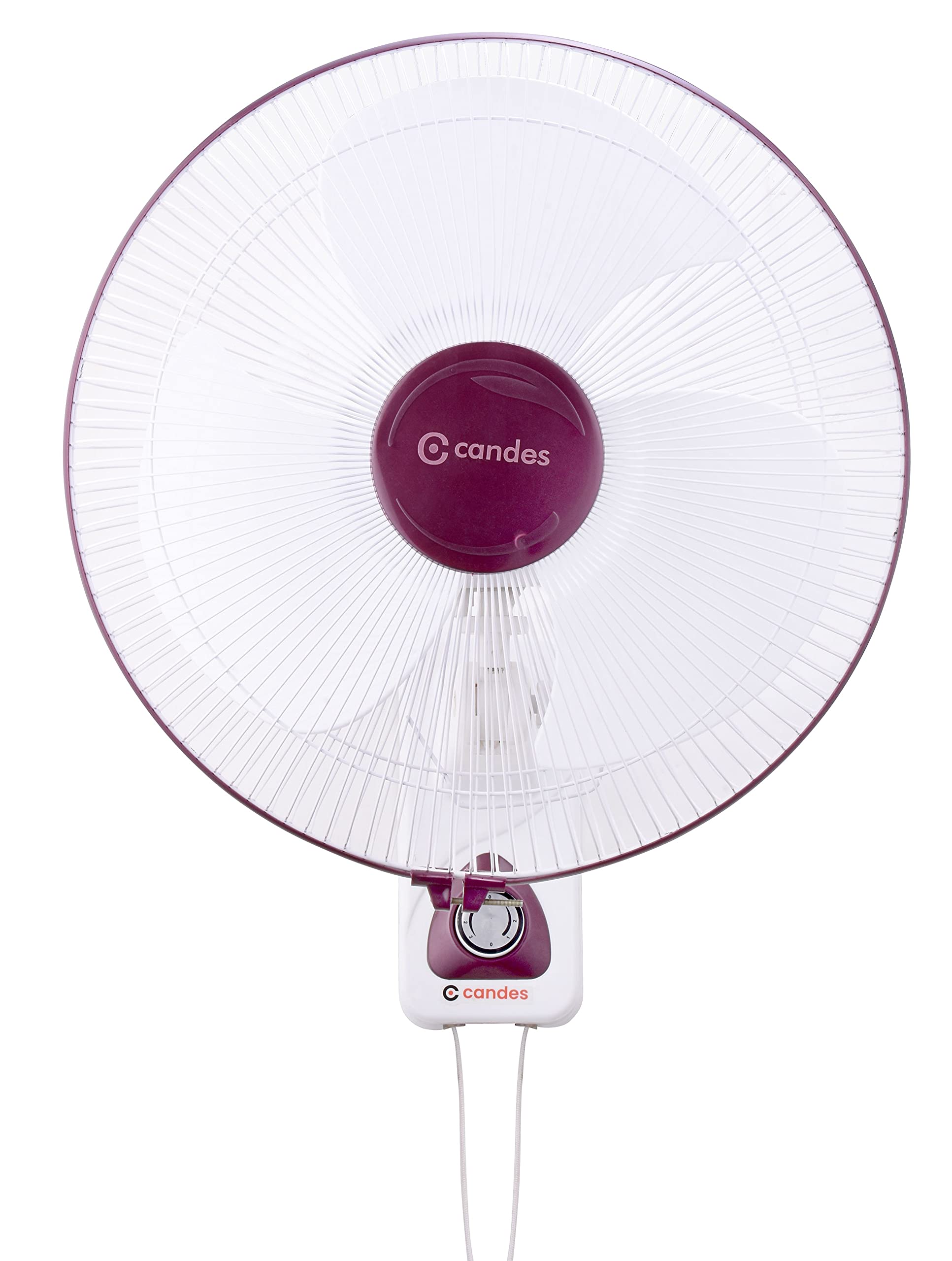 Candes Aura 3 Blade Automatic Oscillation Wall Fan With 2 Year Warranty (White Cherry, 400mm)