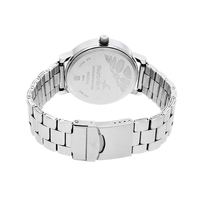 Bold White Dial Anolog & Stainless Steel Strap