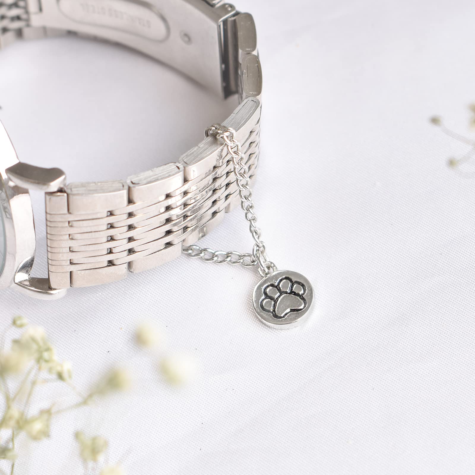 Joker & Witch Women Pawsome Silver Watch Charm