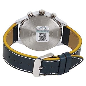 Helix Silver Dial Leather Strap