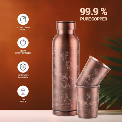 Copper Elegante Bottle Gift Set (Milton)