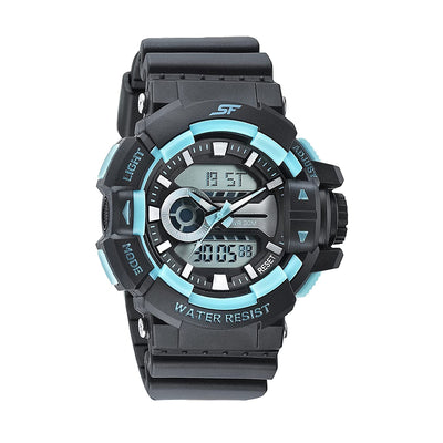 SF Hustler Black & Sky blue Analog-Digital