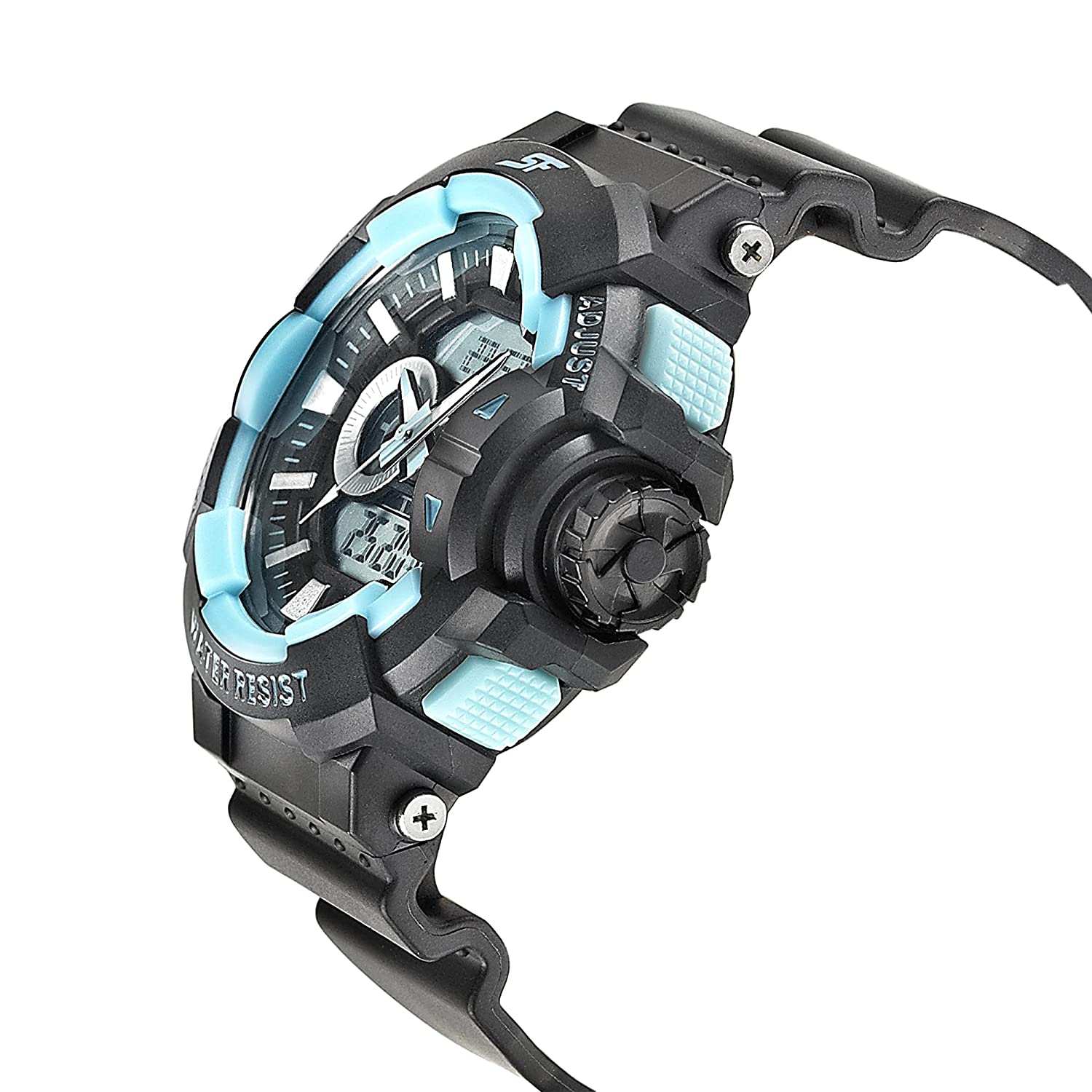 SF Hustler Black & Sky blue Analog-Digital
