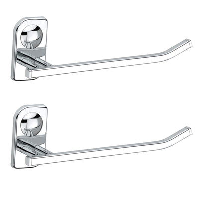 Plantex Stainless Steel Hand Towel Hanger/Towel Ring for Wash Basin/Towel Hanger/Holder/Bathroom Accessories (Chrome - Pack of 2) Dream