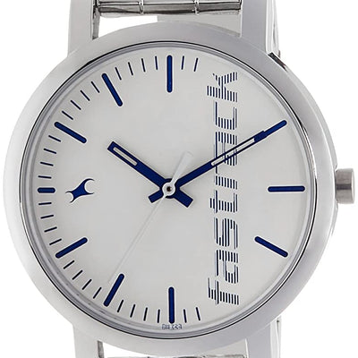 Fundamentals White Dial & Stainless Steel Strap