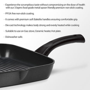 Grill Pan Induction Die Cast (Milton Procook)
