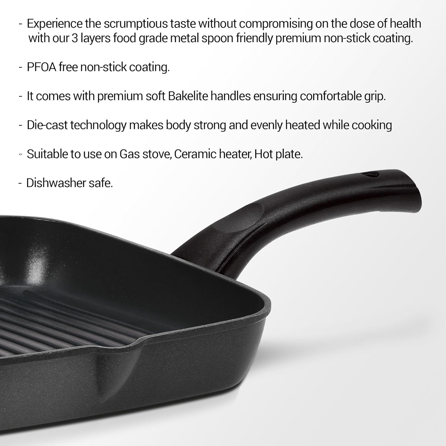 Grill Pan Induction Die Cast (Milton Procook)