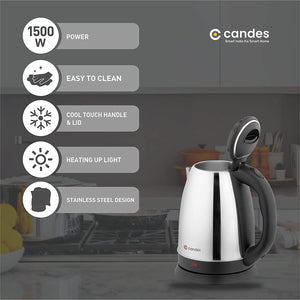 Boiler Electric Kettle  (2 L, Silver Black)