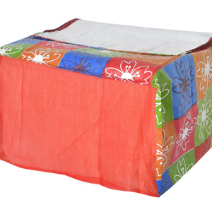 Kuber Industries PVC Flower Printed Microwave Oven Cover,20 LTR. (Multicolor)-HS43KUBMART25945, Standard