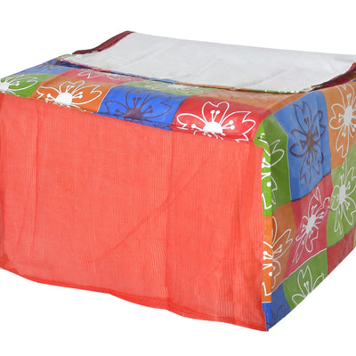 Kuber Industries PVC Flower Printed Microwave Oven Cover,20 LTR. (Multicolor)-HS43KUBMART25945, Standard