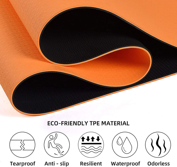 Premium Dual Colour Yoga Fitness Mat