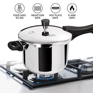 Triply Stainless Steel Pressure Cooker Outer Lid (Milton Procook)