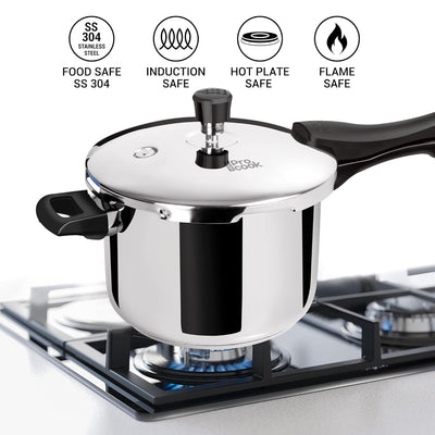 Triply Stainless Steel Pressure Cooker Outer Lid (Milton Procook)