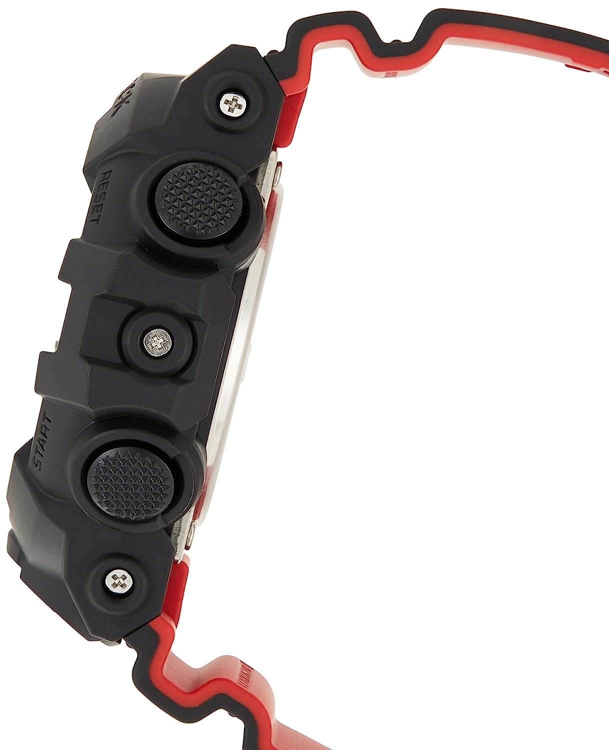 Casio G-Shock Black & Red Dial Men 53.4mm
