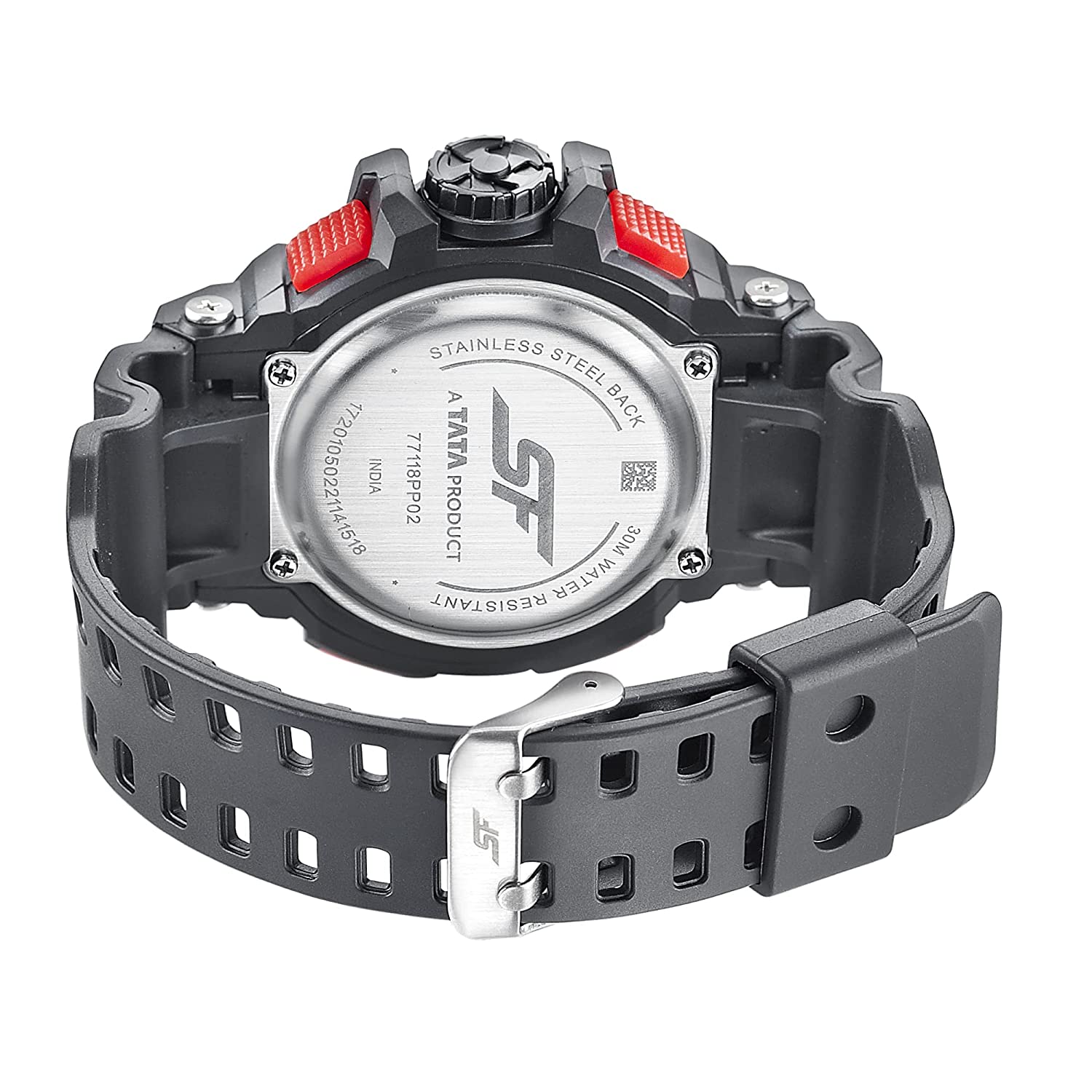SF Hustler Black & Red Analog-Digital