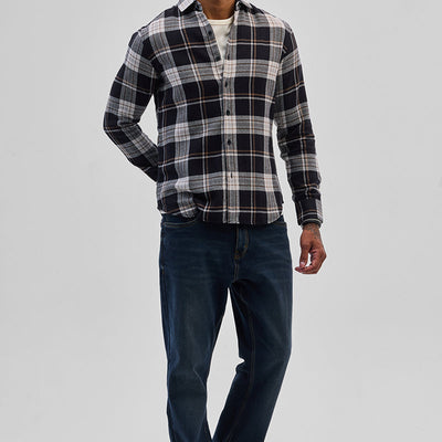 Black Checks Slim Fit Shirt