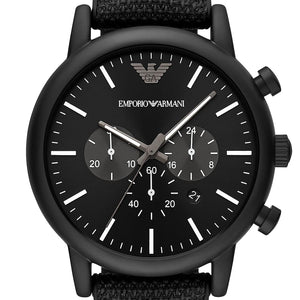 Emporio Armani Luigi Black Dial Men 46mm