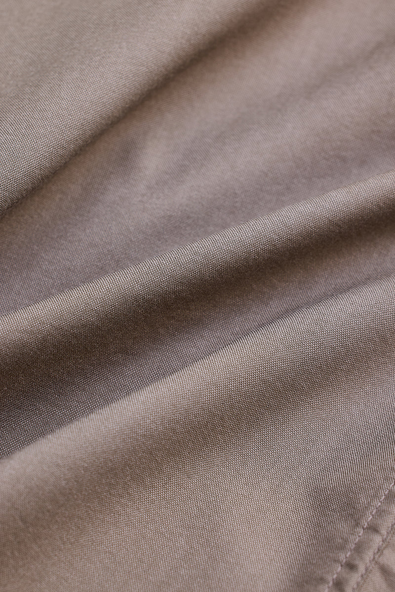 Hazelnut Solid Oxford Shirt