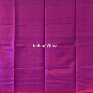 Reddish Orange Purple Handwoven Bishnupuri Silk Saree