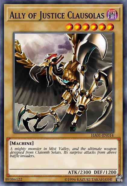 Ally of Justice Clausolas - HA01-EN014 - Super Rare - Limited