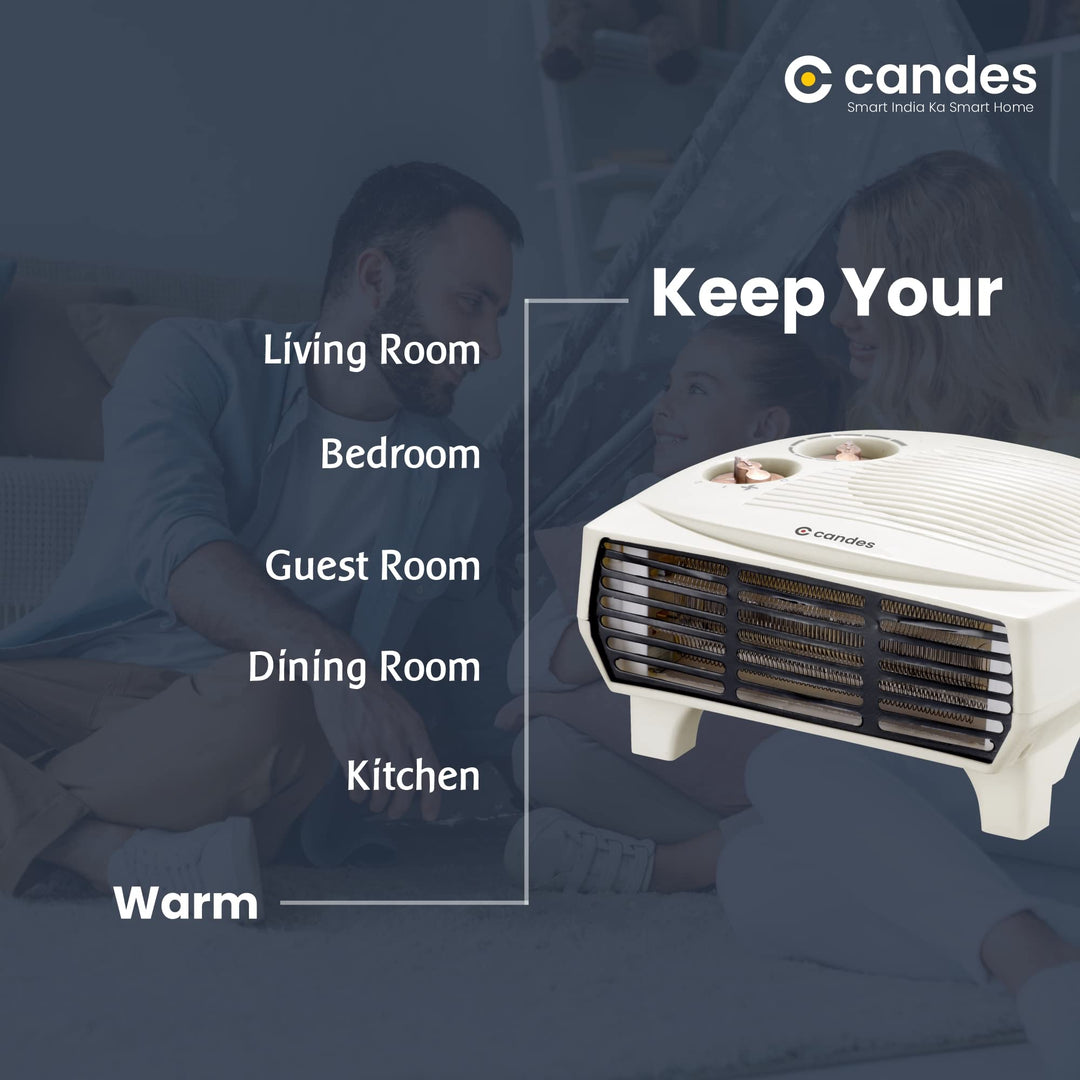 Candes Radiant 2000 Watts All in One Silent Blower Fan Room Heater (White)