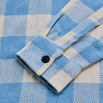 Blue Flannel Checks Overshirt