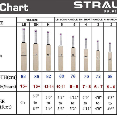 Strauss Cricket Bat English Willow | Premium Leather Ball Bat for Cricket | Ideal for Professional Players, Beginners, and Practice Sessions| Ergonomic Grip Handle | Edition Stroke | Size 5