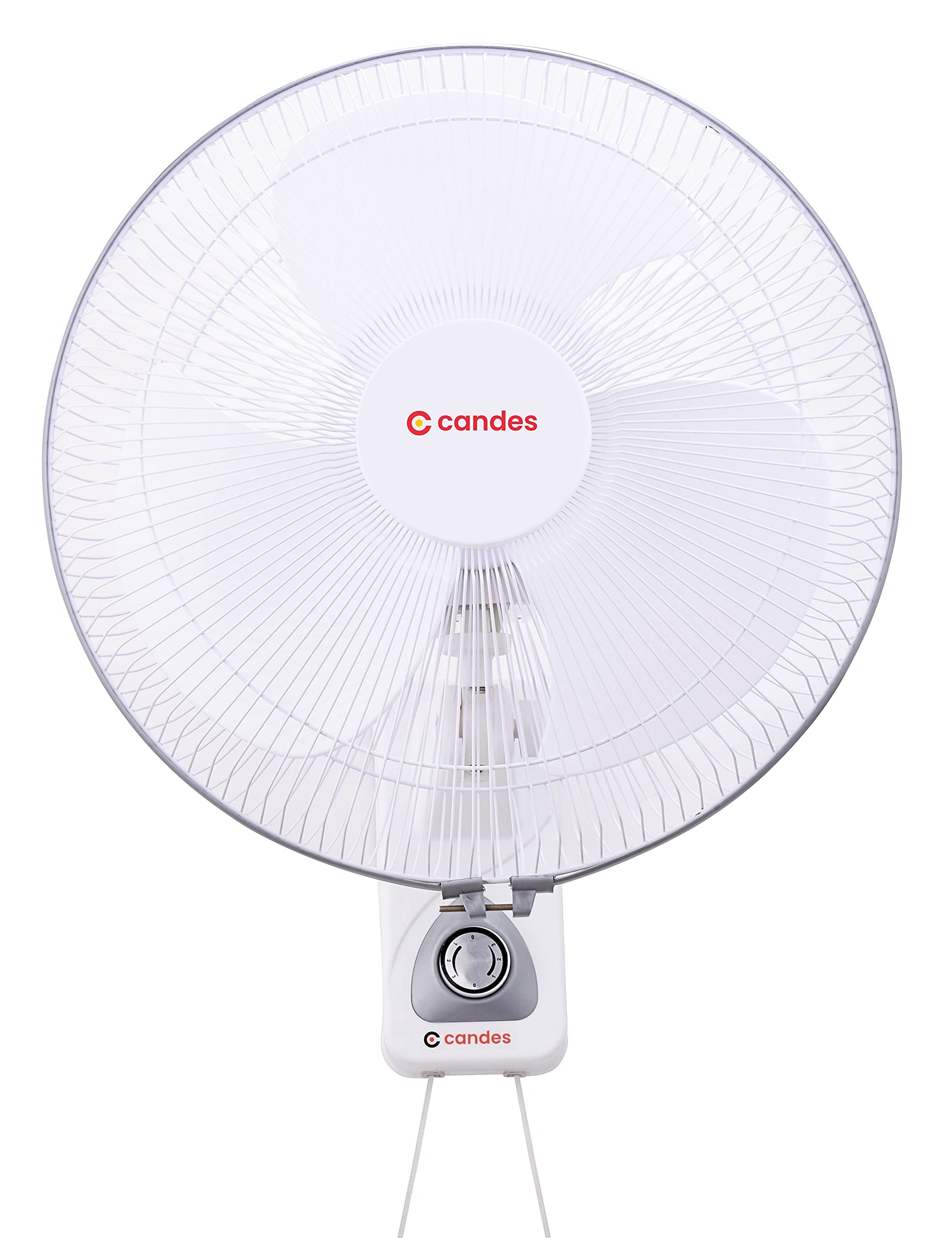 Candes Aura 3 Blade Automatic Oscillation Wall Fan With 2 Year Warranty (White Silver, 300mm)