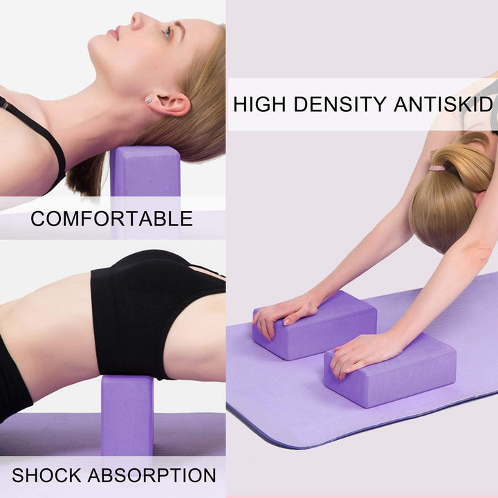 Foam Yoga Blocks (Set of 2)