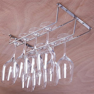 Hanging Stainless Steel Glass Rack (Pack Of 2)