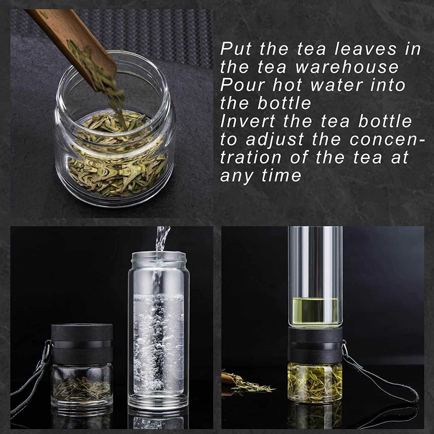 Upyoga Sense - Double-Wall Glass Tea Infuser