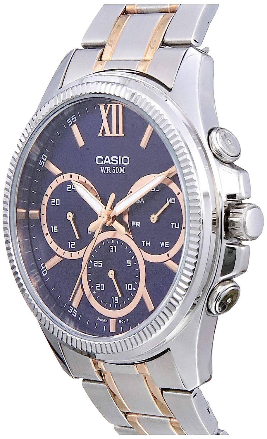 Casio Enticer Blue Dial Men 42mm