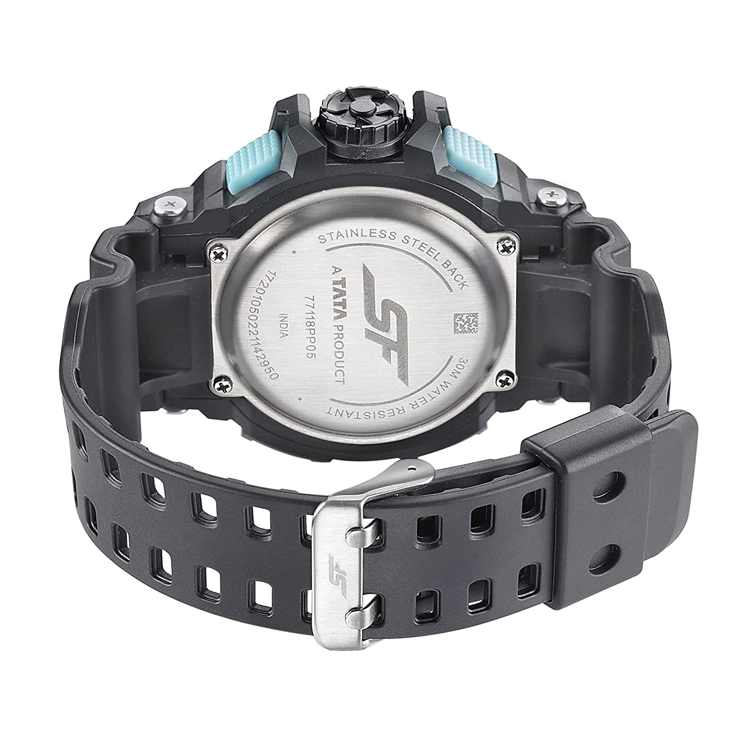SF Hustler Black & Sky blue Analog-Digital