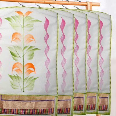 Heart Home Non Woven Hanging Saree Cover, Wardrobe Organizer, Closet Organizer, Saree & Garments Protector Cover With 1 Zipper Compartment on Back Side- Pack of 18 (Green)-HS_38_HEARTH21507