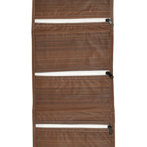 Kuber Industries Wooden Design 3 Pockets Wall Hanging Storage Organizer, Magazine/Letter Holder, Stationary Organizer (Brown)-HS43KUBMART25734,HS43KUBMART025734