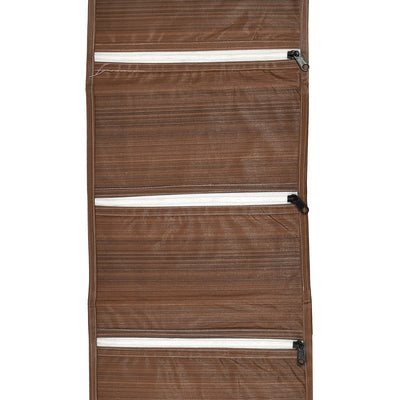 Kuber Industries Wooden Design 3 Pockets Wall Hanging Storage Organizer, Magazine/Letter Holder, Stationary Organizer (Brown)-HS43KUBMART25734,HS43KUBMART025734