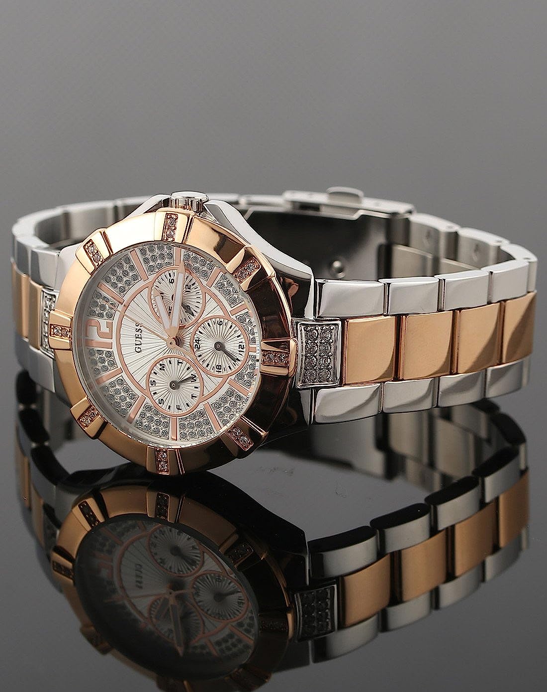 Guess Vista Silver Dial Women 41mm