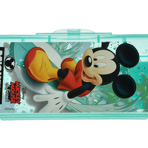 Heart Home Micky Mouse Printed Tranasparent Plastic Pencil Box for Kids (Green), Pack of 1 (HS39HEARTH022661)