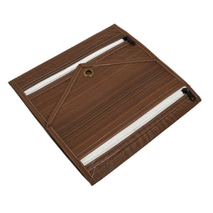 Kuber Industries Wooden Design 3 Pockets Wall Hanging Storage Organizer, Magazine/Letter Holder, Stationary Organizer (Brown)-HS43KUBMART25734,HS43KUBMART025734