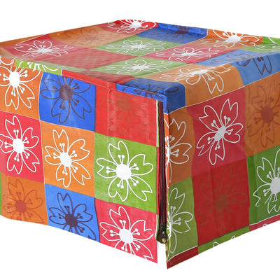 Kuber Industries PVC Flower Printed Microwave Oven Cover,20 LTR. (Multicolor)-HS43KUBMART25945, Standard