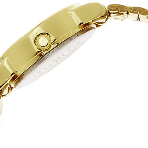 Sonata White Dial Golden Stainless Steel Strap
