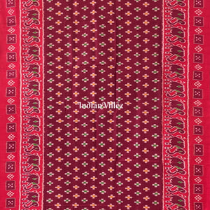 Red Pasapali Odisha Ikat Contemporary Silk Saree