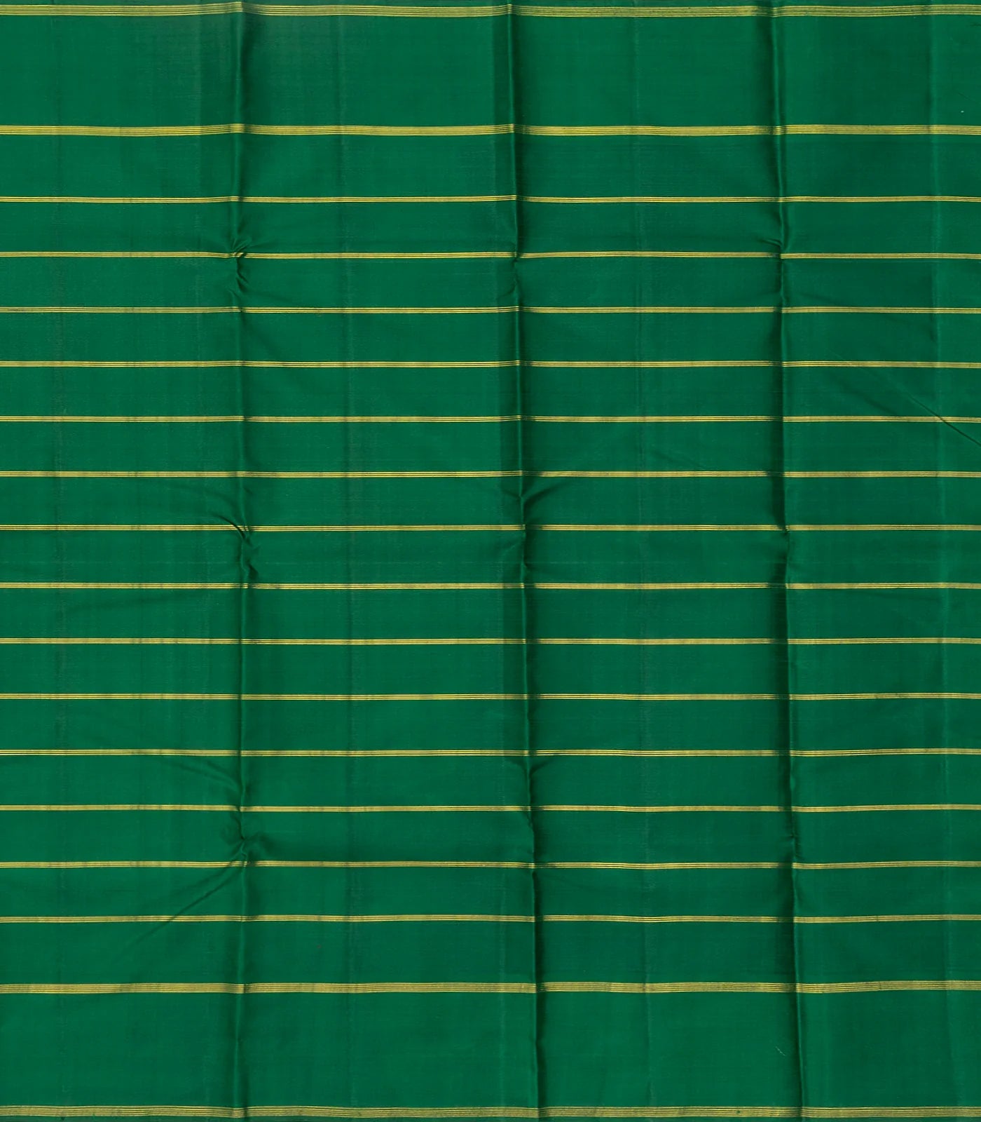 Crimson & Orange Handloom Kanchipuram Korvai Silk Saree With Checks