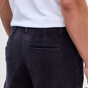 Black Corduroy Slim Fit Trousers